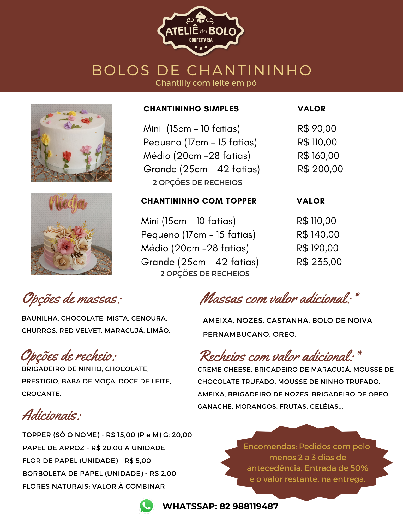Chantininho – Ateliê do Bolo Maceió