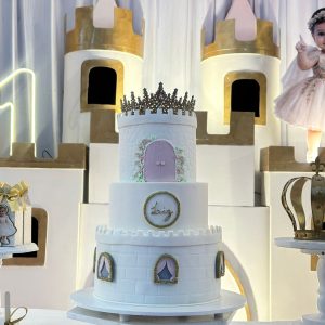 Bolo de pasta americana – tema castelo